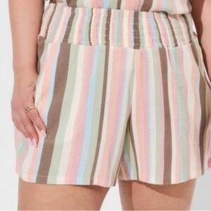 TORRID SMOCKED BEACH SHORT